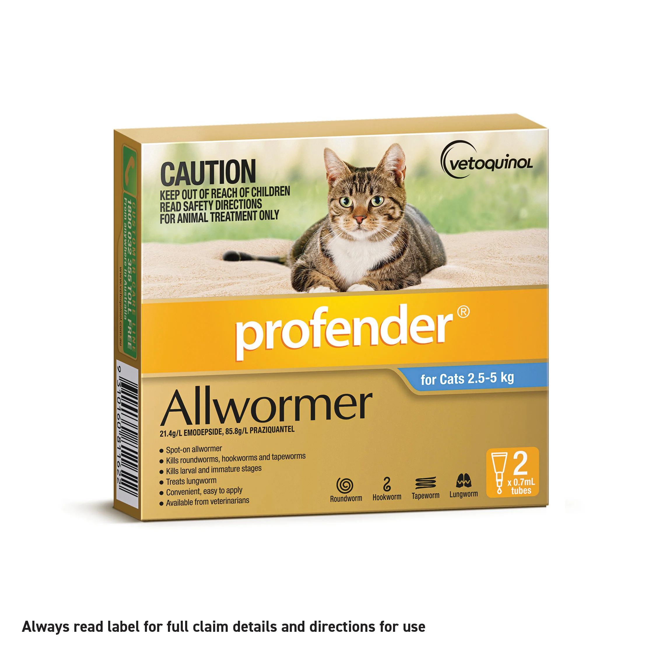 Profender for Cats: Topical Allwormer Protection